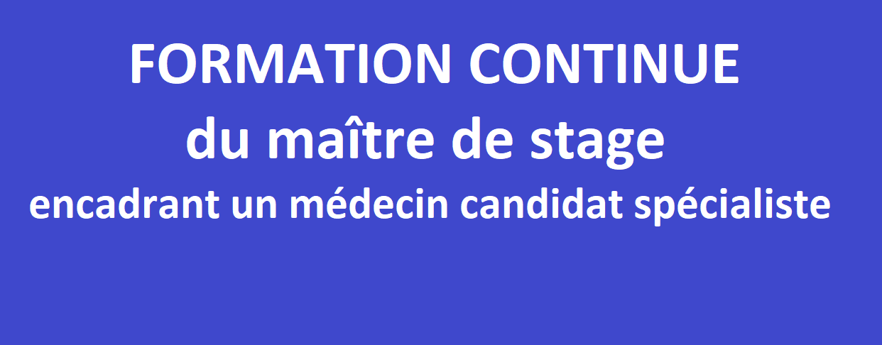 Formation continue du maître de stage